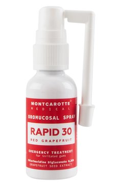 Спрей для полости рта rapid 30 red grapefruit (30ml) MONTCAROTTE бесцветного цвета, арт. MCM0630 | Фото 1 (Региональные ограничения белый список (Axapta Mercury): Не проставлено; Нос: Не проставлено)