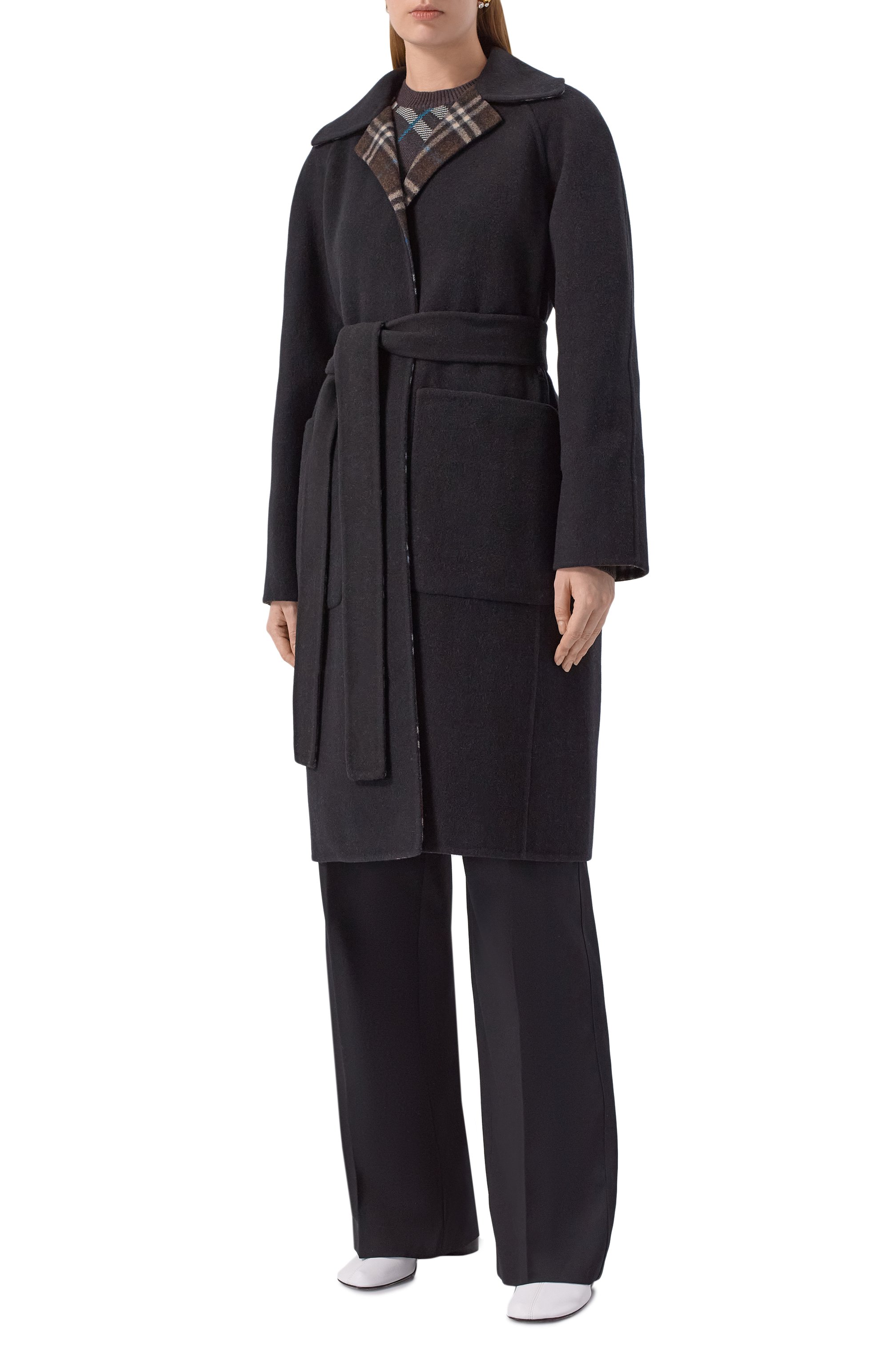Двустороннее пальто из шерсти BURBERRY, арт. 8113064, фото 3