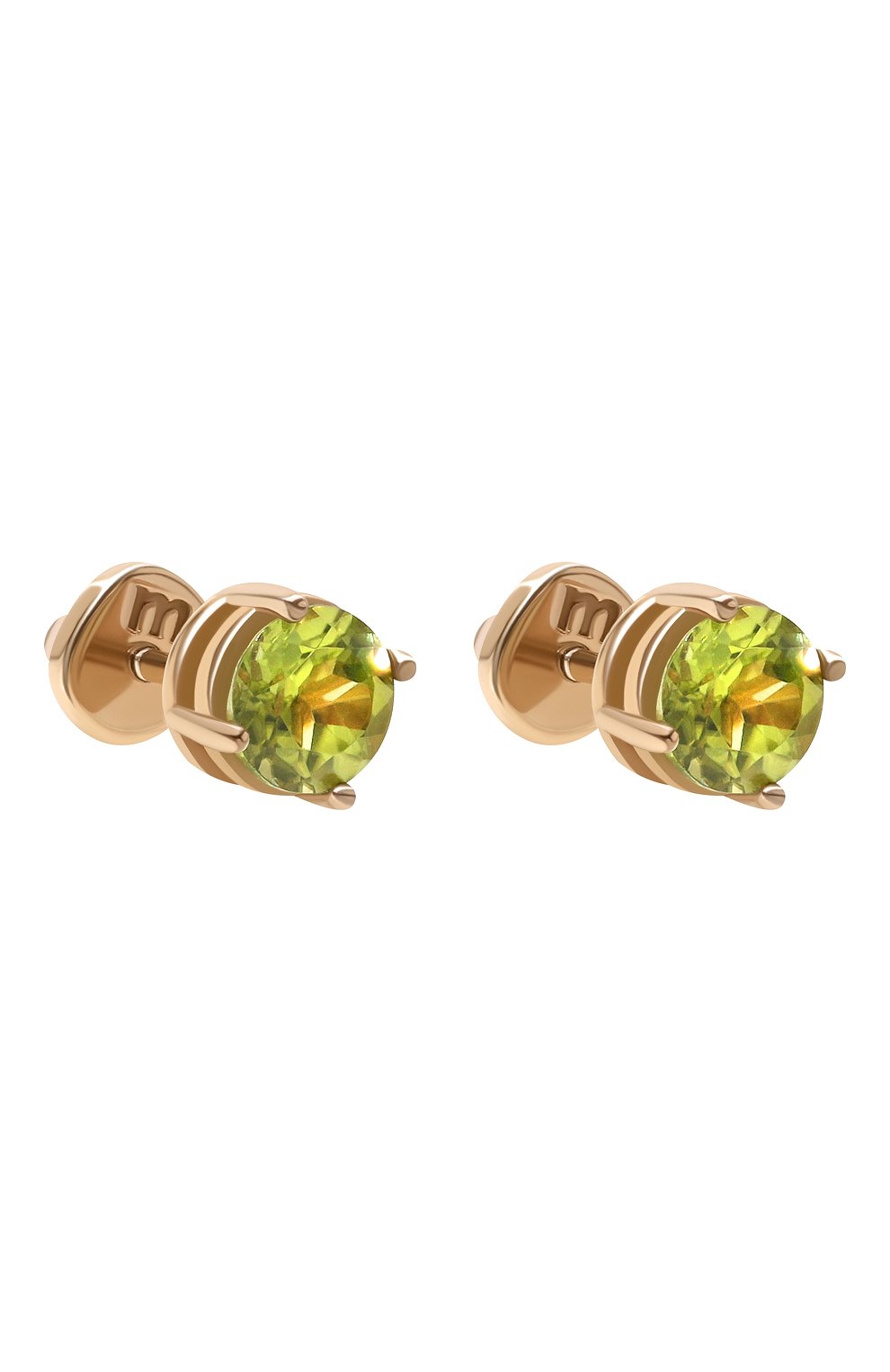 Серьги-пусеты cartoon baby с  хризолитом MOONKA, арт. cr-bb-er-hr, фото 3