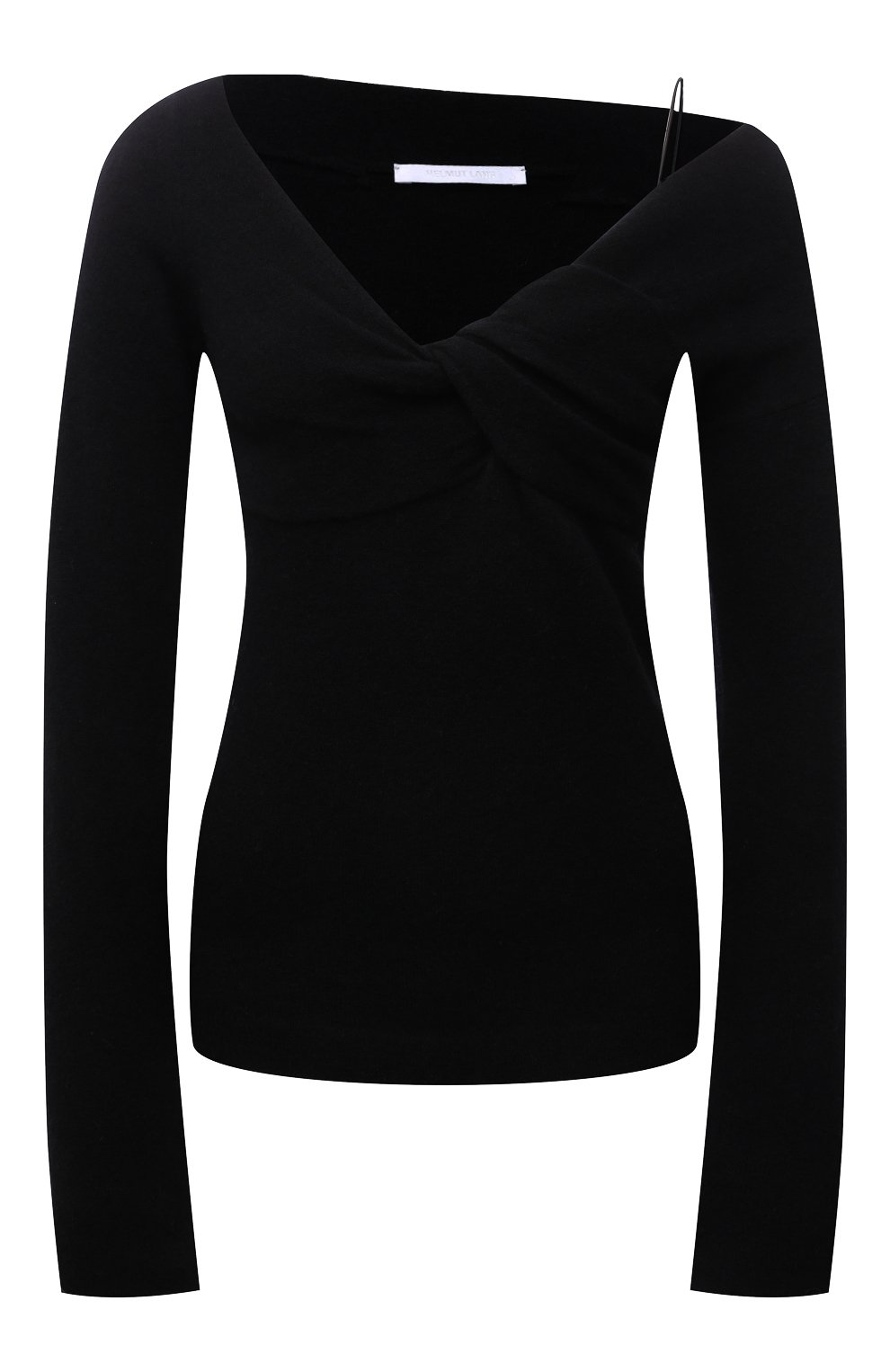 Пуловер HELMUT LANG черного цвета по цене 31950 руб., арт. L06HW705, фото 1 Пуловер HELMUT LANG, арт. L06HW705, фото 1