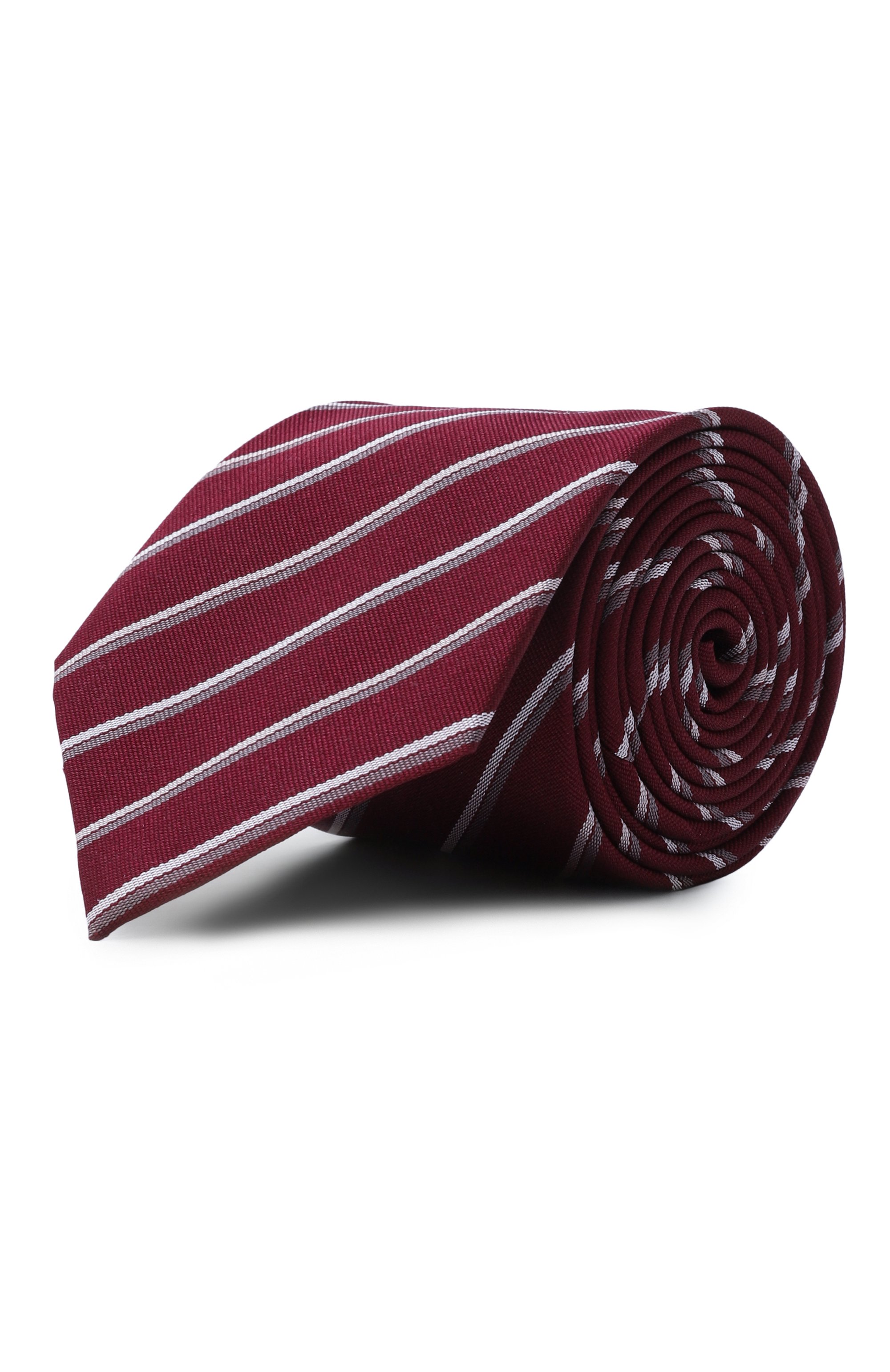 Шелковый галстук EMPORIO ARMANI бордового цвета по цене 15950 руб., арт. EM001344/TE16543, фото 1 Шелковый галстук EMPORIO ARMANI, арт. EM001344/TE16543, фото 1