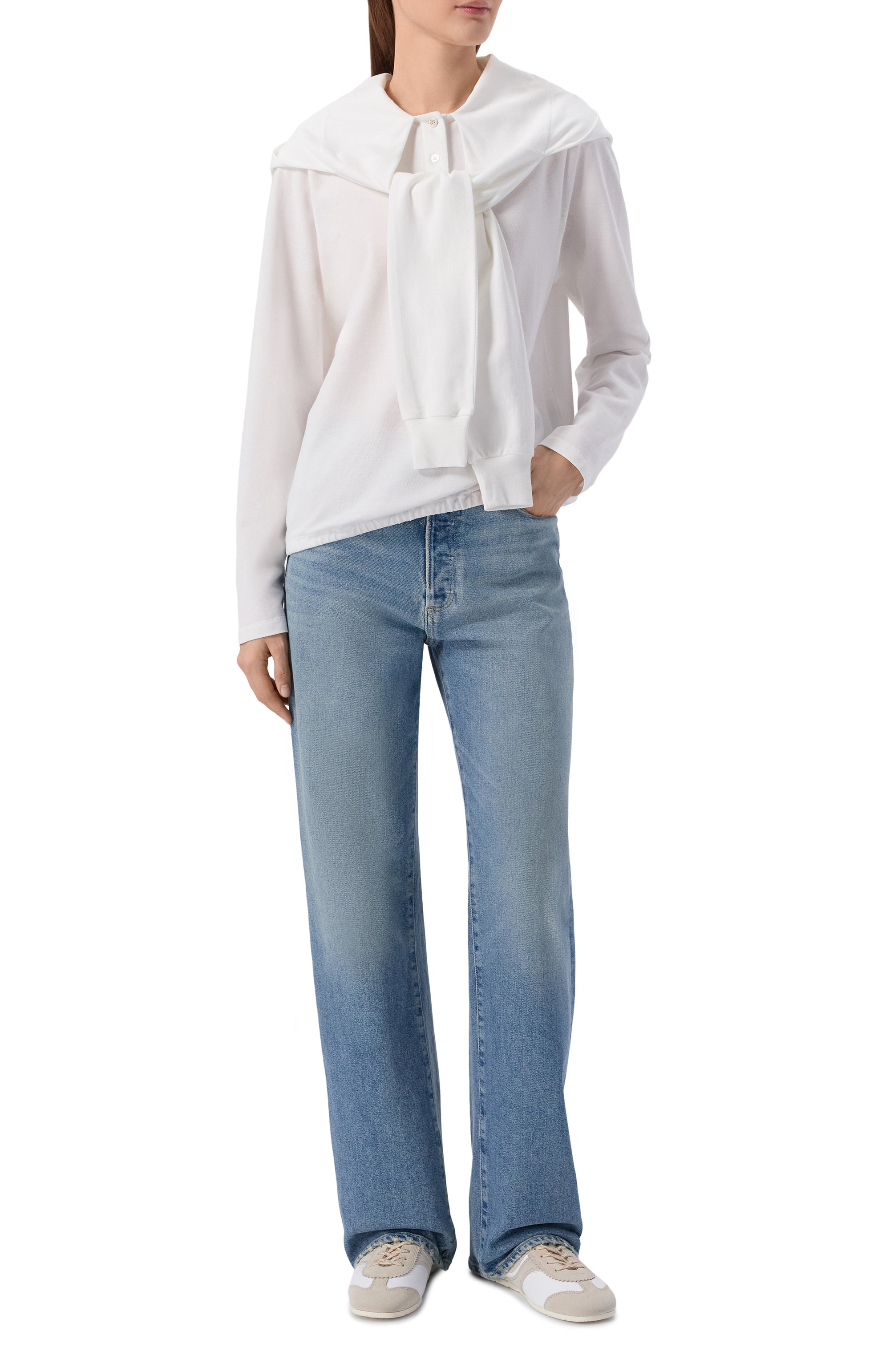 Хлопковый пуловер DOROTHEE SCHUMACHER, арт. 428403, фото 2