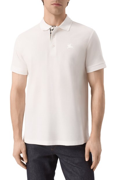 Хлопковое поло BURBERRY, арт. 8099166, фото 3