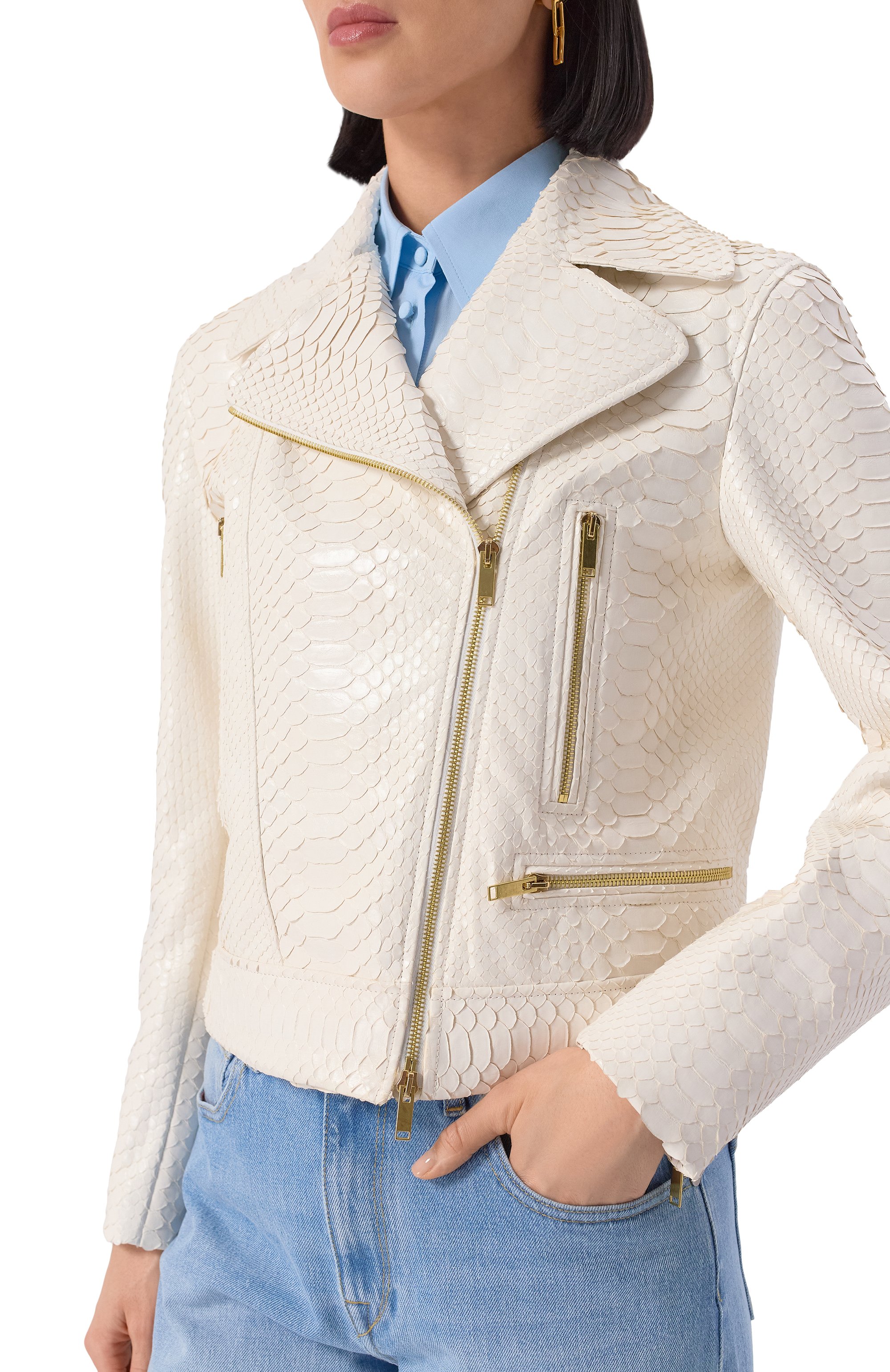 Куртка из кожи питона MVST, арт. EXBCK-Y089-3G/YLN006, фото 5