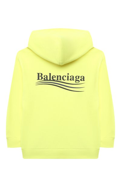 Хлопковое худи BALENCIAGA желтого цвета по цене 30750 руб., арт. 558143/TIVB4, фото 2 Хлопковое худи BALENCIAGA, арт. 558143/TIVB4, фото 2
