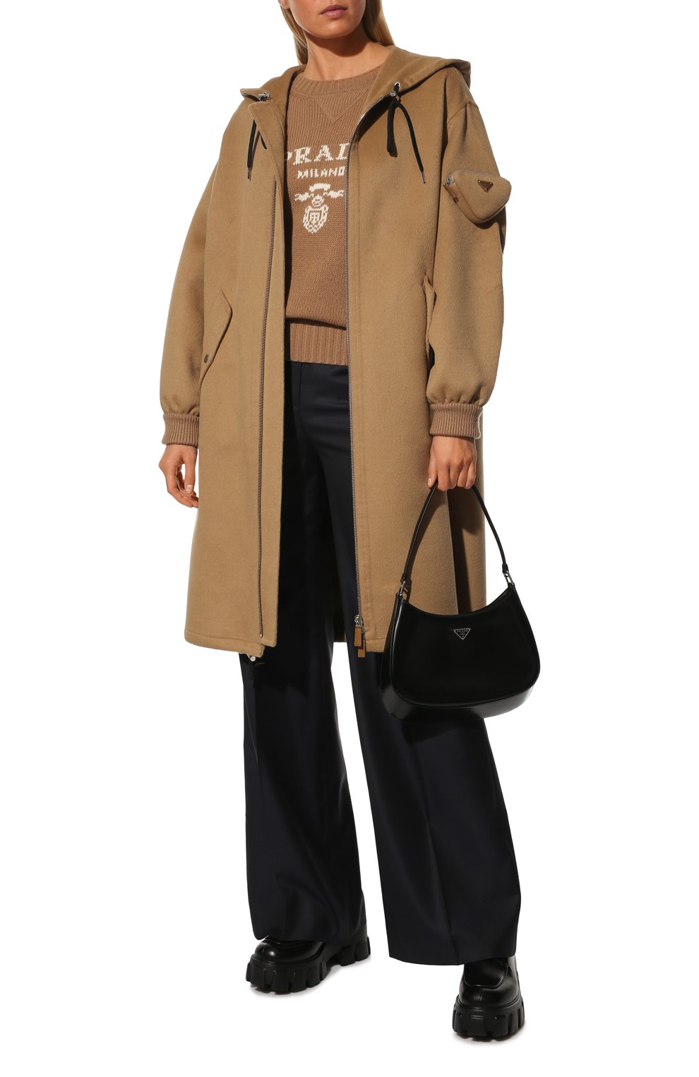 Шерстяное пальто PRADA, арт. P691OH-03H-F0040-212, фото 2