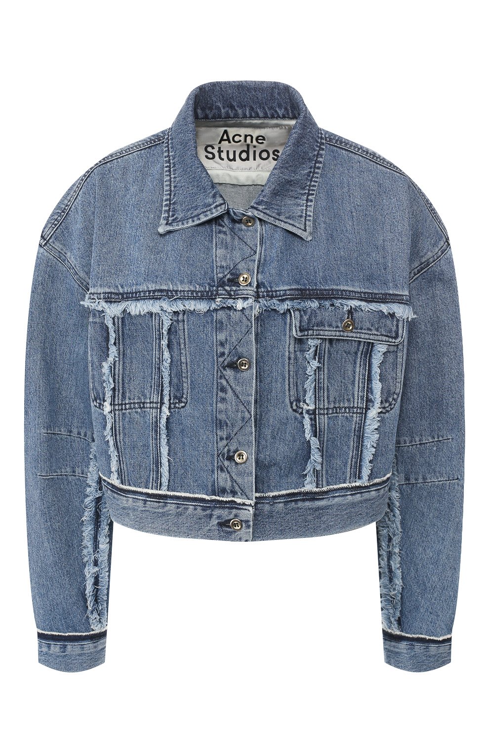 Джинсовая куртка ACNE STUDIOS голубого цвета по цене 39550 руб., арт. A90120, фото 1 Джинсовая куртка ACNE STUDIOS, арт. A90120, фото 1