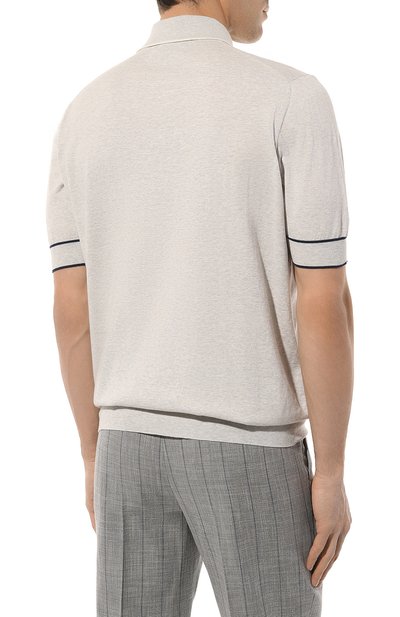 Хлопковое поло BRUNELLO CUCINELLI, арт. M29802035, фото 4