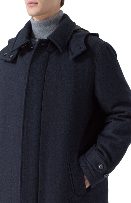 Шерстяное пальто Brioni SHNZ0L/0D302 Синий  SHNZ0L/0D302 Фото 5