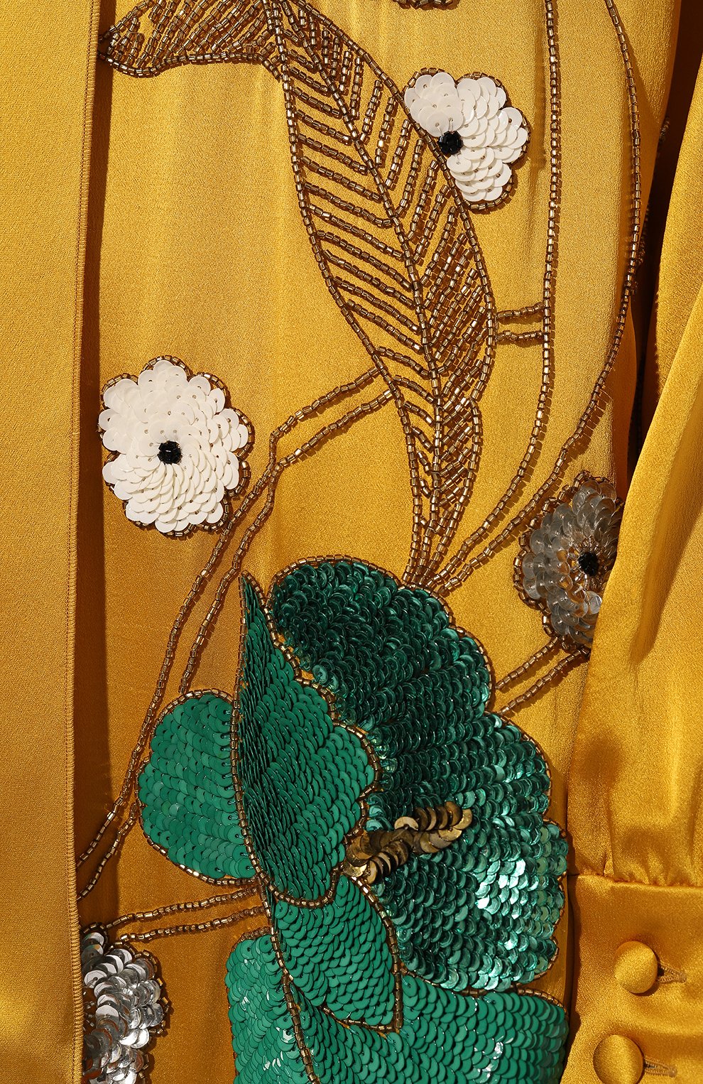 Атласное платье GUCCI горчичного цвета по цене 835200 руб., арт. 576691 ZAB5T, фото 5 Атласное платье GUCCI, арт. 576691 ZAB5T, фото 5