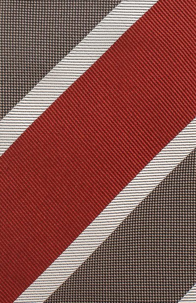Шелковый галстук CORNELIANI оранжевого цвета по цене 11050 руб., арт. 85U302-0120319/00, фото 3 Шелковый галстук CORNELIANI, арт. 85U302-0120319/00, фото 3
