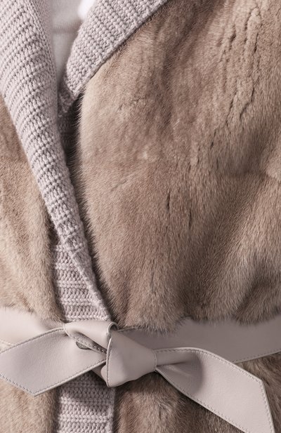 Пальто с мехом норки LORO PIANA, арт. FAG3852, фото 5