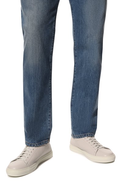 Кожаные кеды H`D`S`N BARACCO белого цвета по цене 51800 руб., арт. BYR0N.0*, фото 3 Кожаные кеды H`D`S`N BARACCO, арт. BYR0N.0*, фото 3