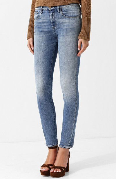 Джинсы прямого кроя с потертостями ROBERTO CAVALLI, арт. HQJ232/DS003, фото 3