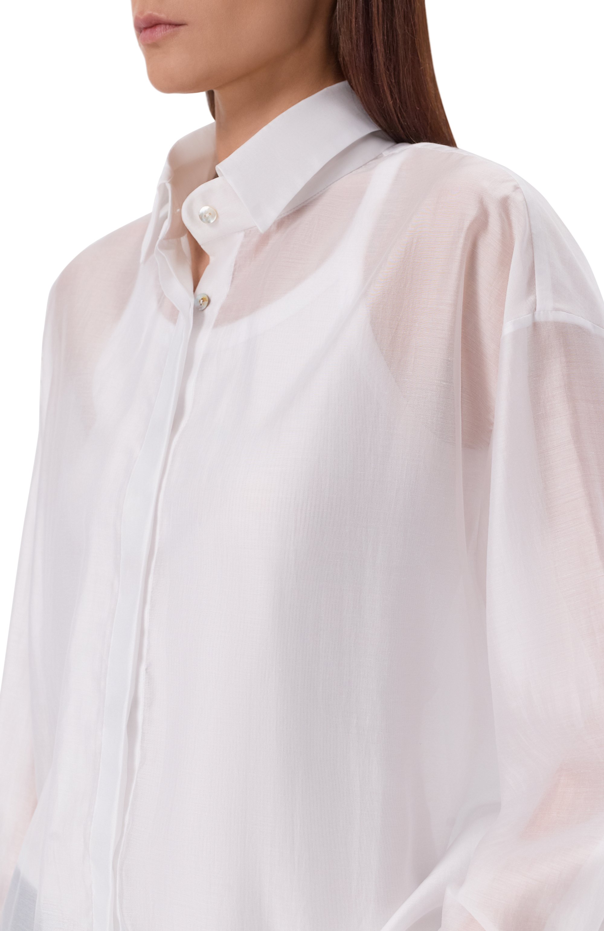 Рубашка FLASHIN белого цвета по цене 24000 руб., арт. FS26SBBO, фото 5 Рубашка FLASHIN, арт. FS26SBBO, фото 5