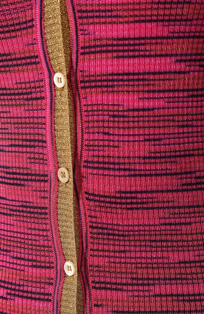 Кардиган из смеси хлопка и вискозы M MISSONI фуксия цвета по цене 25850 руб., арт. 2DM00007/2K0006, фото 5 Кардиган из смеси хлопка и вискозы M MISSONI, арт. 2DM00007/2K0006, фото 5