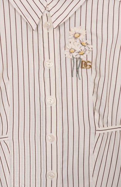 Рубашка из хлопка и шелка DOLCE & GABBANA, арт. L56S44/FBTAL/2-6, фото 3