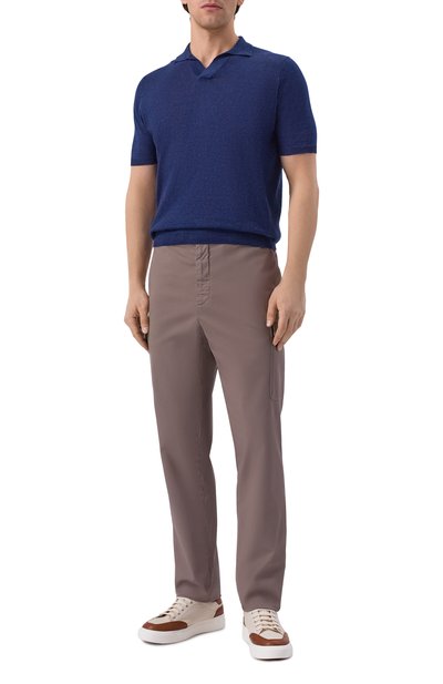 Поло изо льна и хлопка ANDREA CAMPAGNA, арт. PL1MCSK/LC14R, фото 2