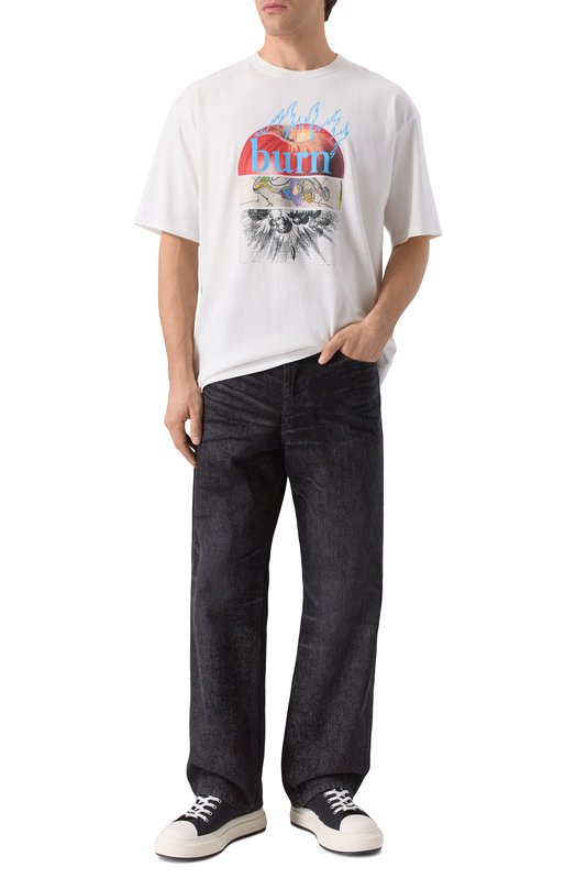 Хлопковая футболка Undercover UC2E3801 Белый  UC2E3801 Фото 2