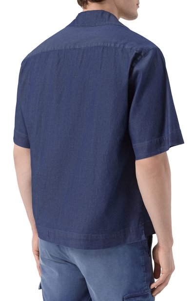 Хлопковая рубашка KITON, арт. UMC028H0922702, фото 4