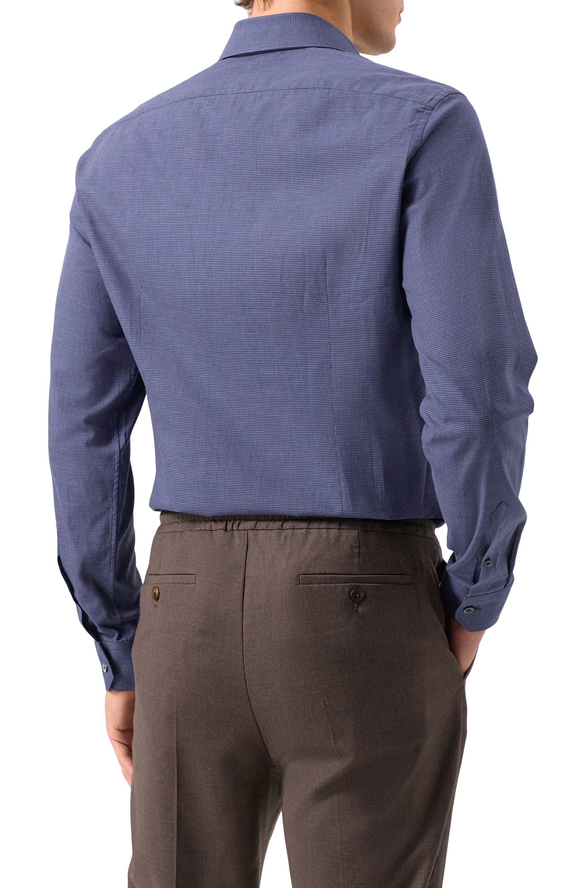 Хлопковая сорочка CORNELIANI синего цвета по цене 41450 руб., арт. 94P002-9411520, фото 4 Хлопковая сорочка CORNELIANI, арт. 94P002-9411520, фото 4