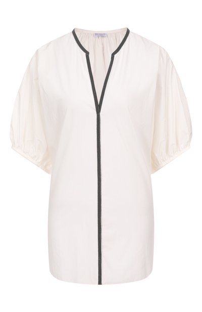 Женская хлопковая блузка BRUNELLO CUCINELLI, арт. M0H93HB802