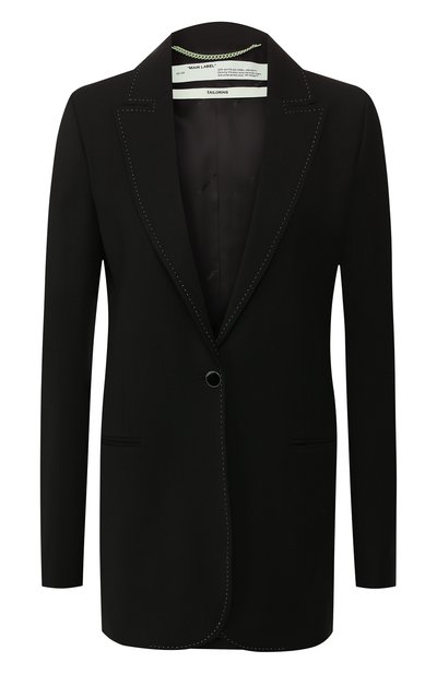 Женский жакет из смеси вискозы и шерсти OFF-WHITE, арт. 0WEF031E195150771000