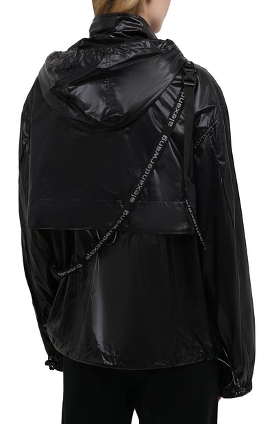 Ветровка ALEXANDER WANG черного цвета по цене 72350 руб., арт. UWC2212001, фото 4 Ветровка ALEXANDER WANG, арт. UWC2212001, фото 4