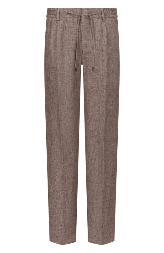 Брюки из хлопка и льна MVST M26.CSM.T414/665-C0/LINEN Коричневый M26.CSM.T414/665-C0/LINEN