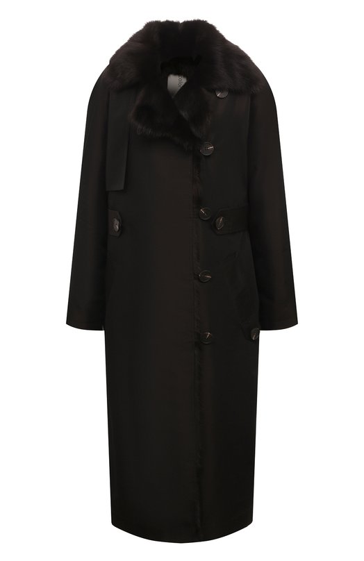 Тренч с меховой подкладкой Color Temperature Пл, Кол-10/373 Коричневый Пл, Кол-10/373