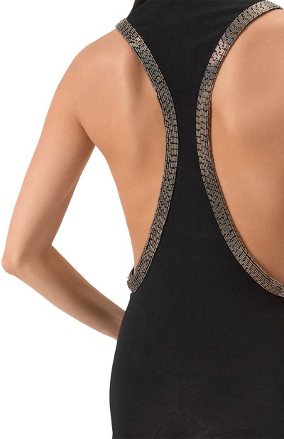 Платье из вискозы AYA MUSE черного цвета по цене 111000 руб., арт. AMR2611, фото 4 Платье из вискозы AYA MUSE, арт. AMR2611, фото 4