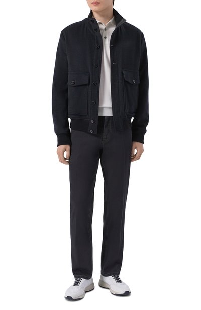 Мужская поло из хлопка и шелка ZILLI, арт. KBP002M0107VR0V00