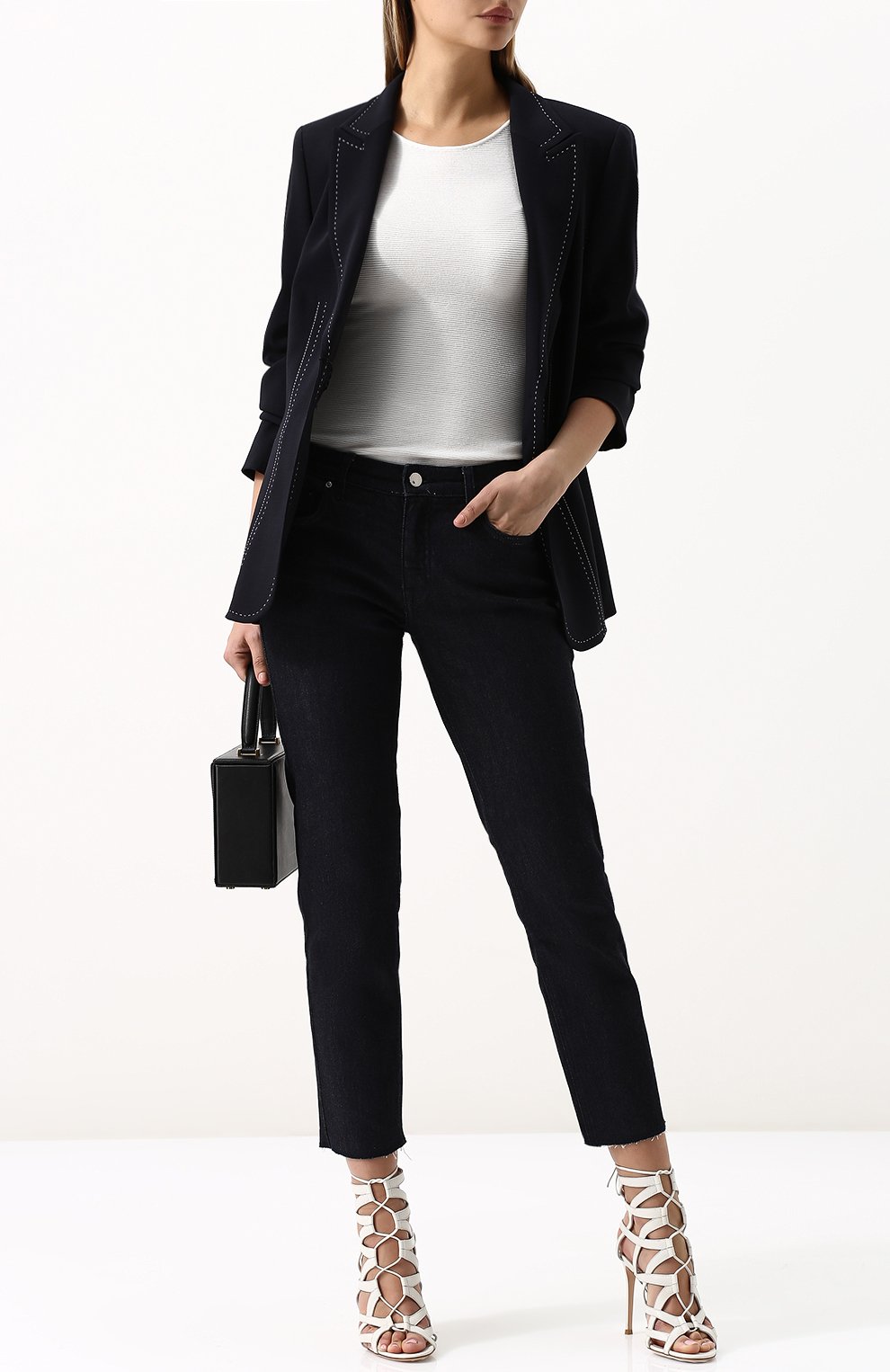 Футболка из вискозы GIORGIO ARMANI, арт. 8NAM32/AM05Z, фото 2
