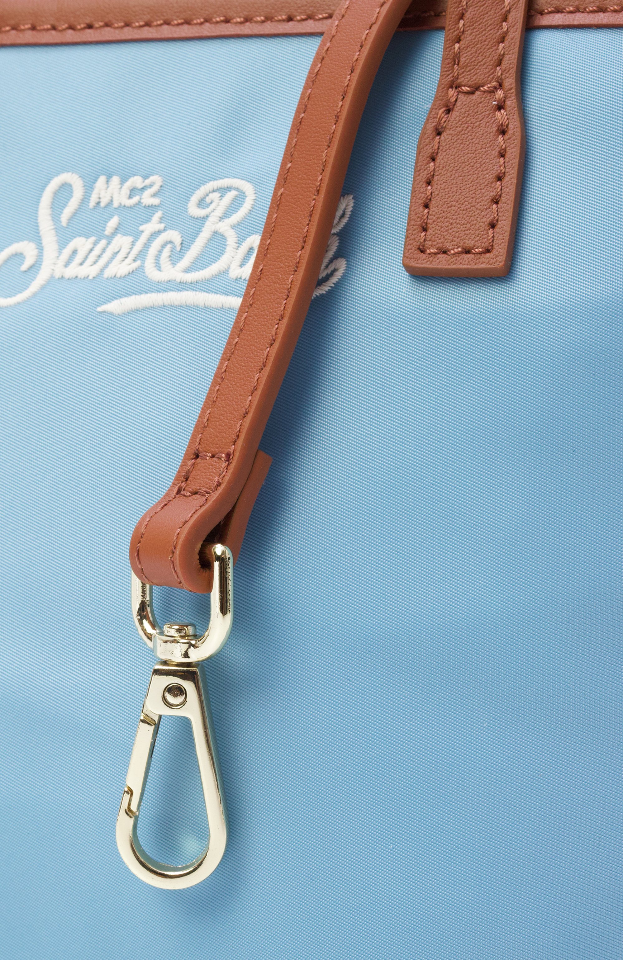 Сумка city mini MC2 SAINT BARTH голубого цвета по цене 14200 руб., арт. CB0005-01821L/CITY BAG MINI NYL0N, фото 6 Сумка city mini MC2 SAINT BARTH, арт. CB0005-01821L/CITY BAG MINI NYL0N, фото 6