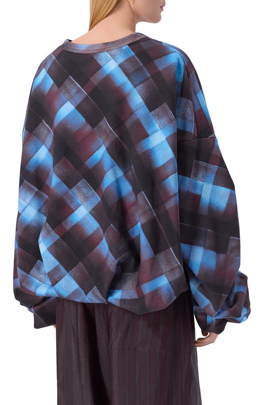 Хлопковый свитшот Dries Van Noten 011141-2614-358 Разноцветный  011141-2614-358 Фото 4