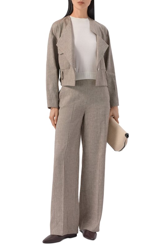 Шелковый пуловер Gran Sasso 43251/23550 Кремовый  43251/23550 Фото 2