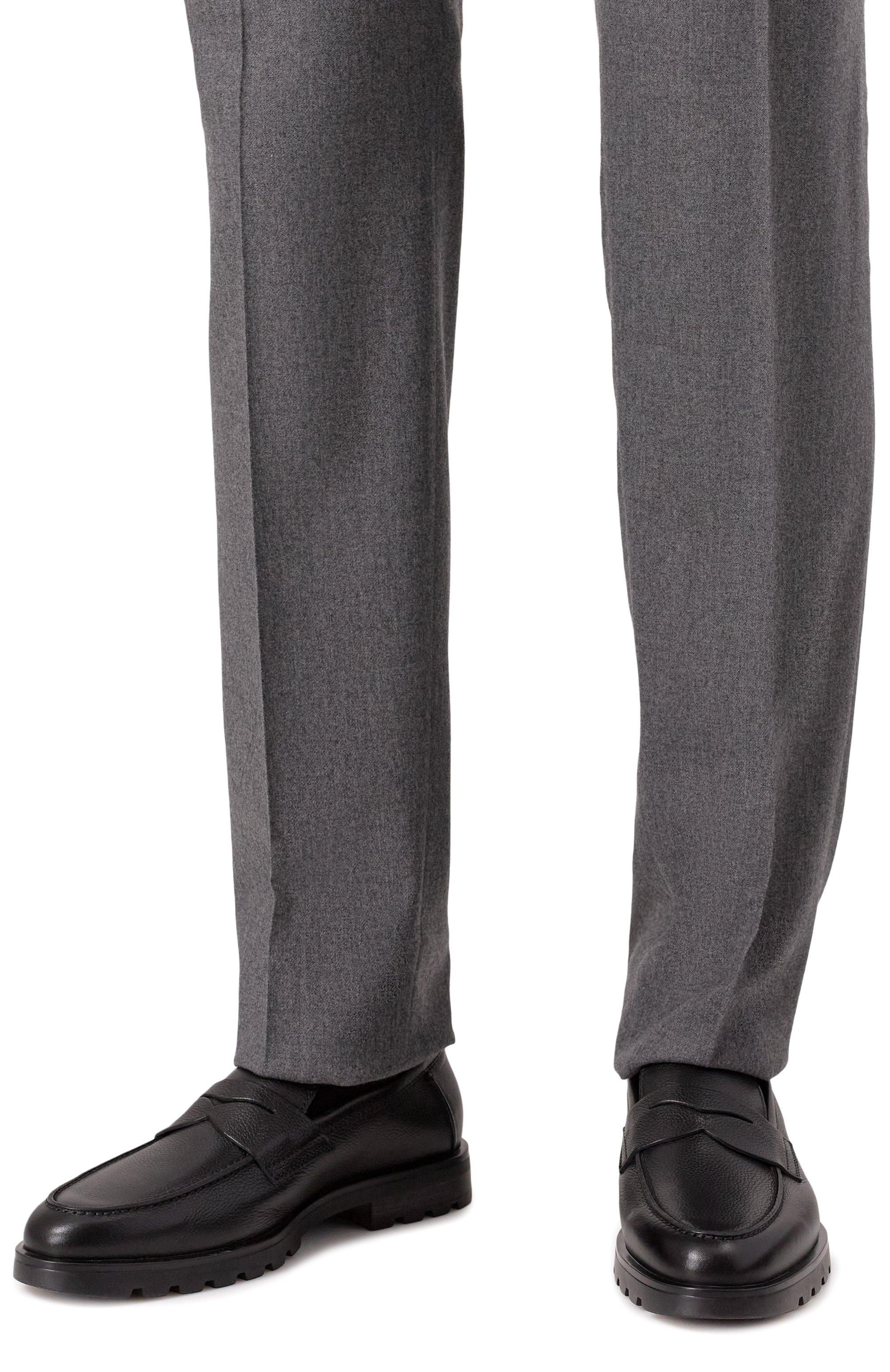 Кожаные пенни-лоферы detroit SANTONI, арт. MGDG18610NE0GHAS, фото 3