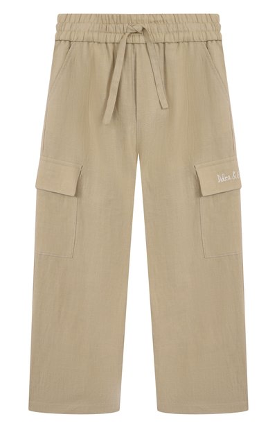 Льняные брюки-карго DOLCE & GABBANA, арт. L44P76/FU4LH/2-6