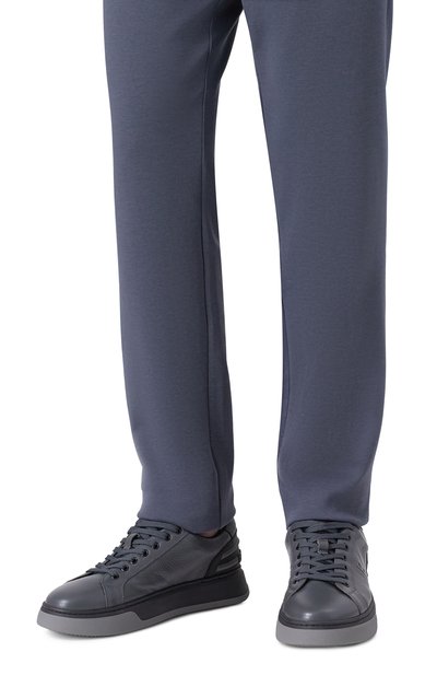 Комбинированные кроссовки milan BOGNER темно-серого цвета по цене 36600 руб., арт. 12540025, фото 3 Комбинированные кроссовки milan BOGNER, арт. 12540025, фото 3