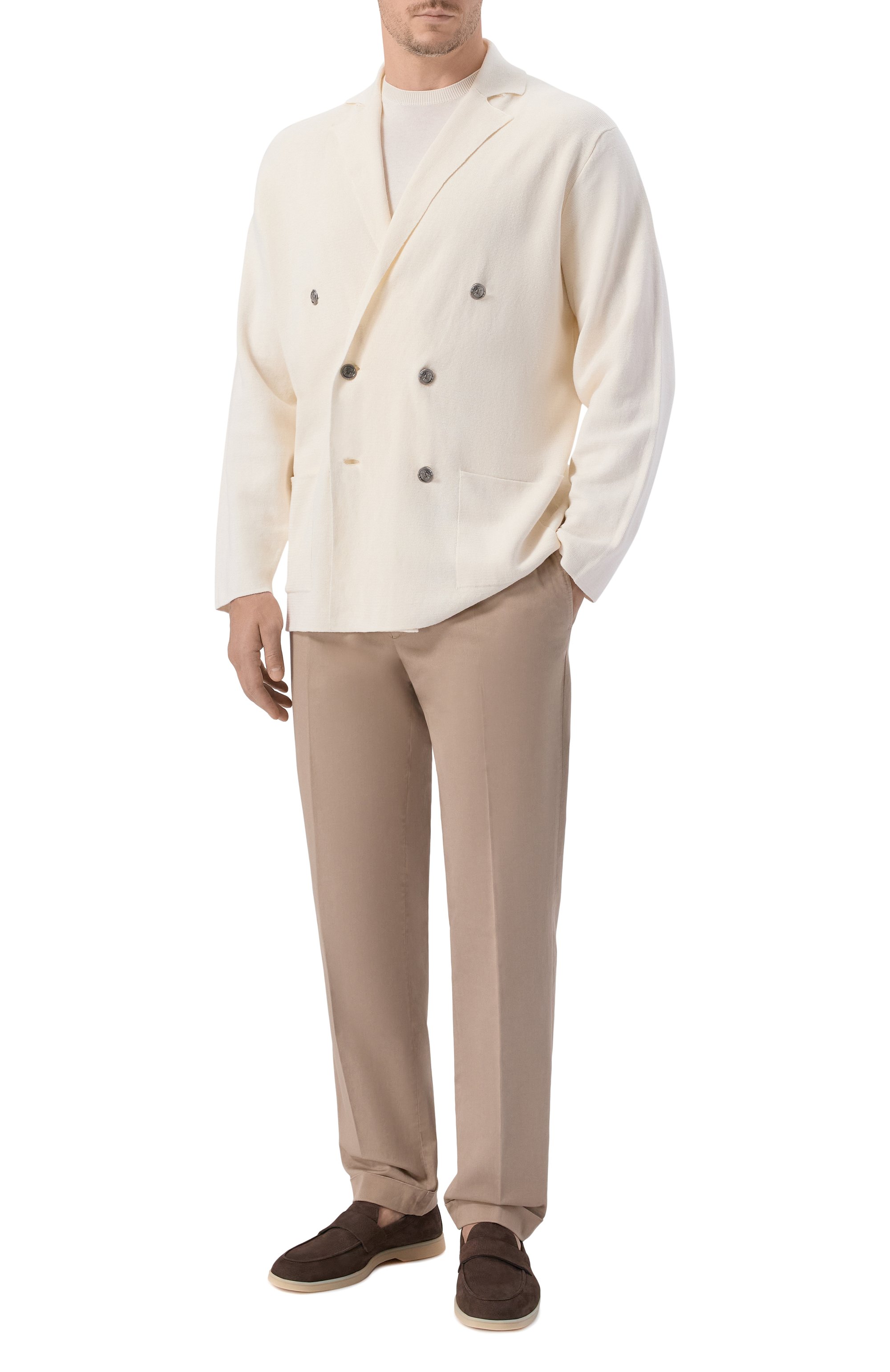 Пиджак изо льна и хлопка KITON кремового цвета по цене 465000 руб., арт. UMK0911, фото 2 Пиджак изо льна и хлопка KITON, арт. UMK0911, фото 2