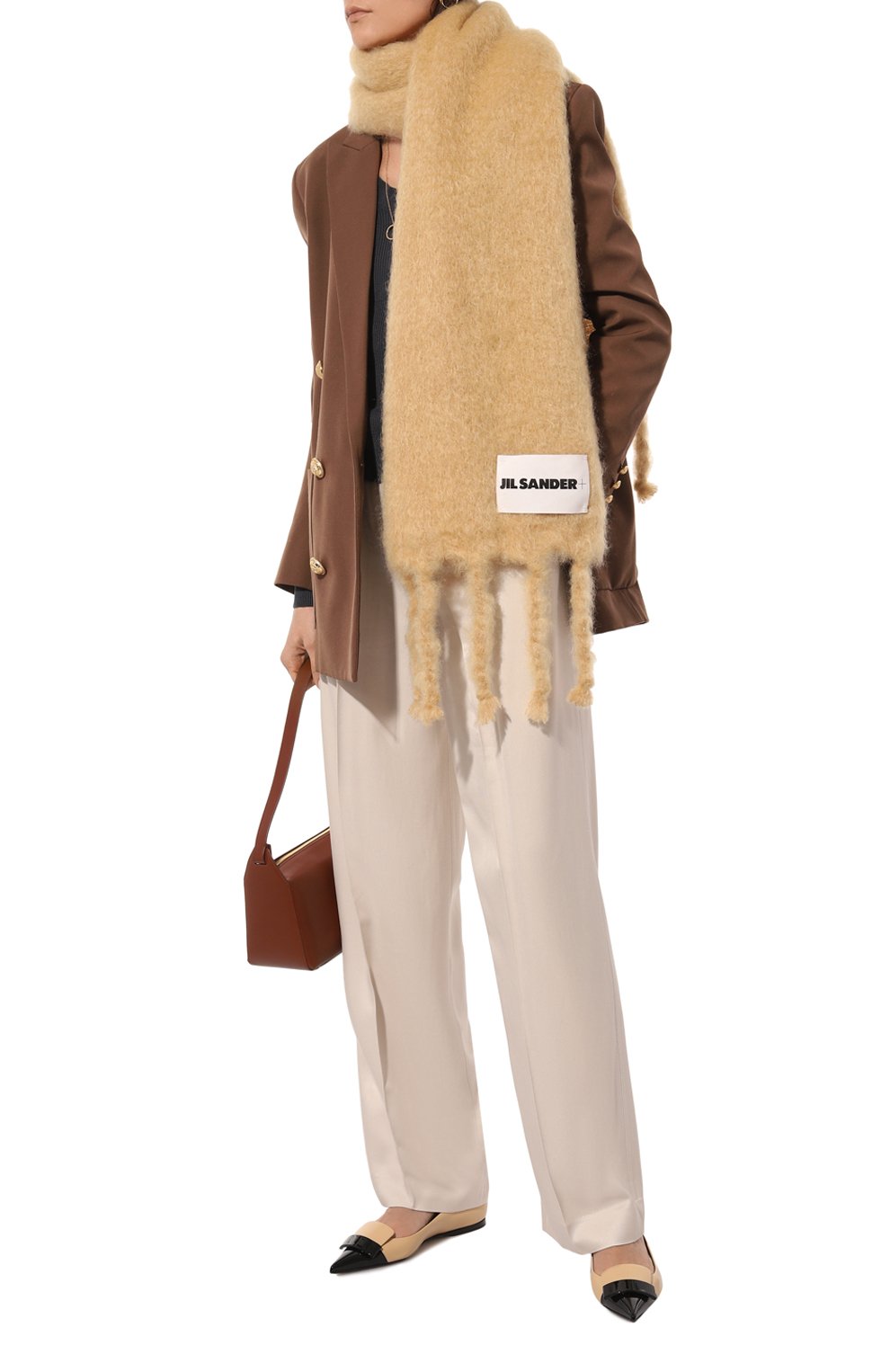 Шерстяной шарф JIL SANDER, арт. J40TE0118/J40041, фото 2