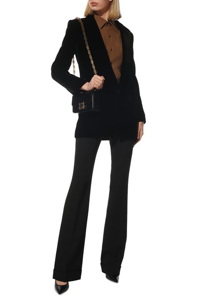 Бархатный жакет SAINT LAURENT, арт. 648760/Y525R, фото 2