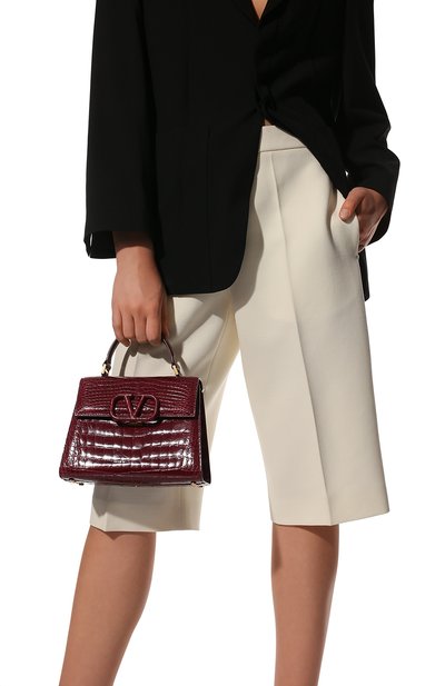 Женская сумка vsling small из кожи аллигатора VALENTINO, арт. WW2B0F53/XDE/AMIS