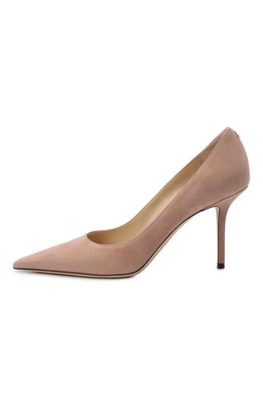 Замшевые туфли Love 85 Jimmy Choo L0VE 85/BWJ Бежевый  L0VE 85/BWJ Фото 4