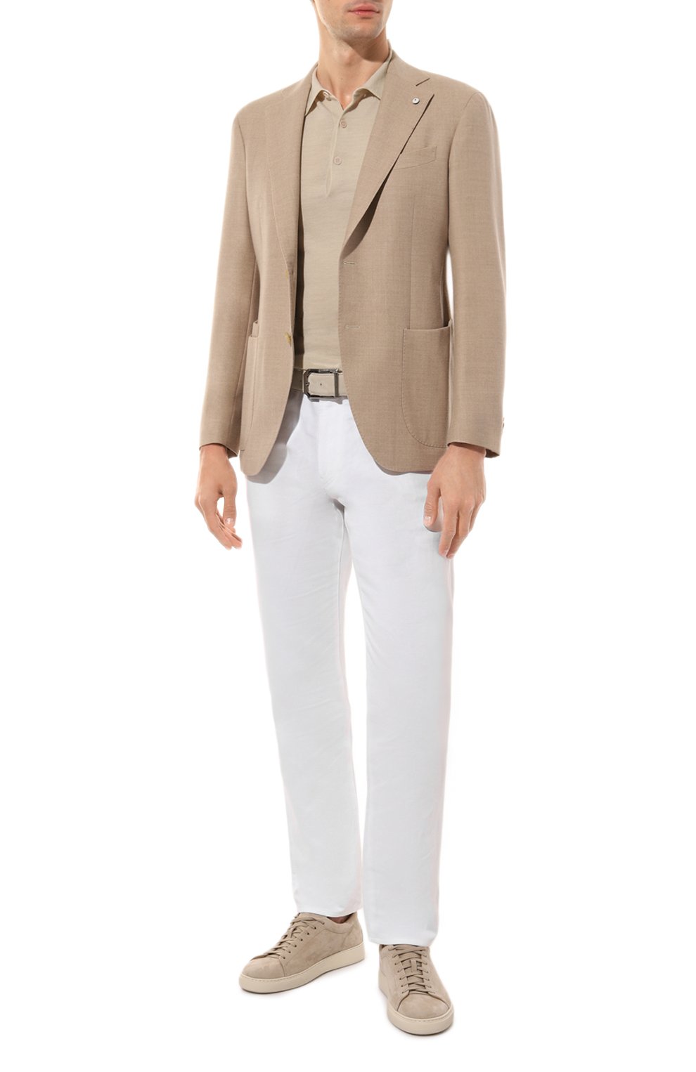 Шерстяной пиджак L.B.M. 1911 бежевого цвета по цене 142000 руб., арт. 2411/44553, фото 2 Шерстяной пиджак L.B.M. 1911, арт. 2411/44553, фото 2