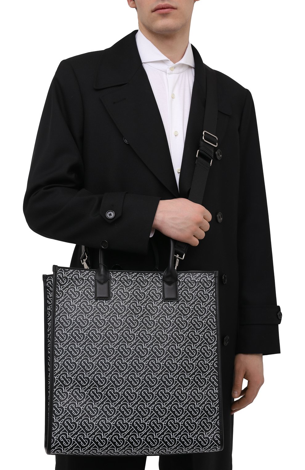 Кожаная су мка-тоут BURBERRY, арт. 8049435, фото 6