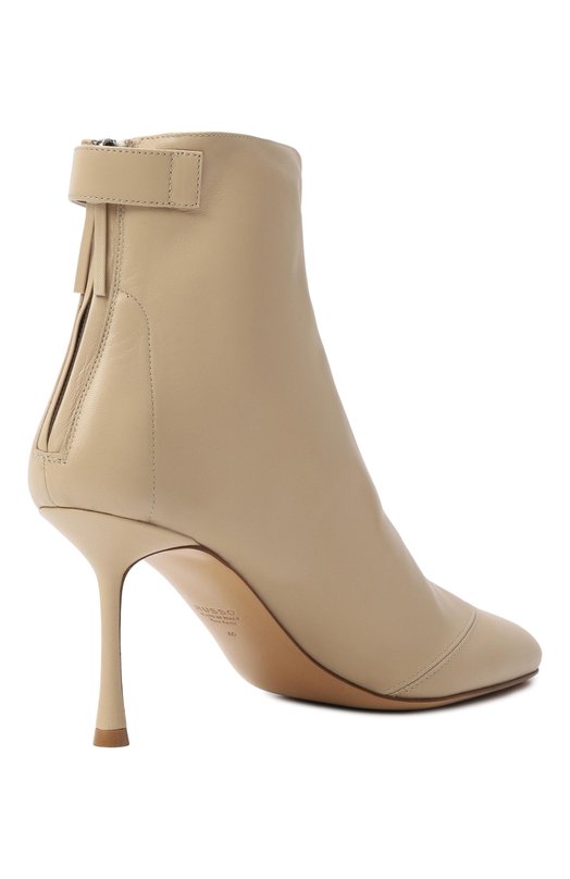 Кожаные ботильоны Francesco Russo R1B830/N208 Кремовый  R1B830/N208 Фото 5