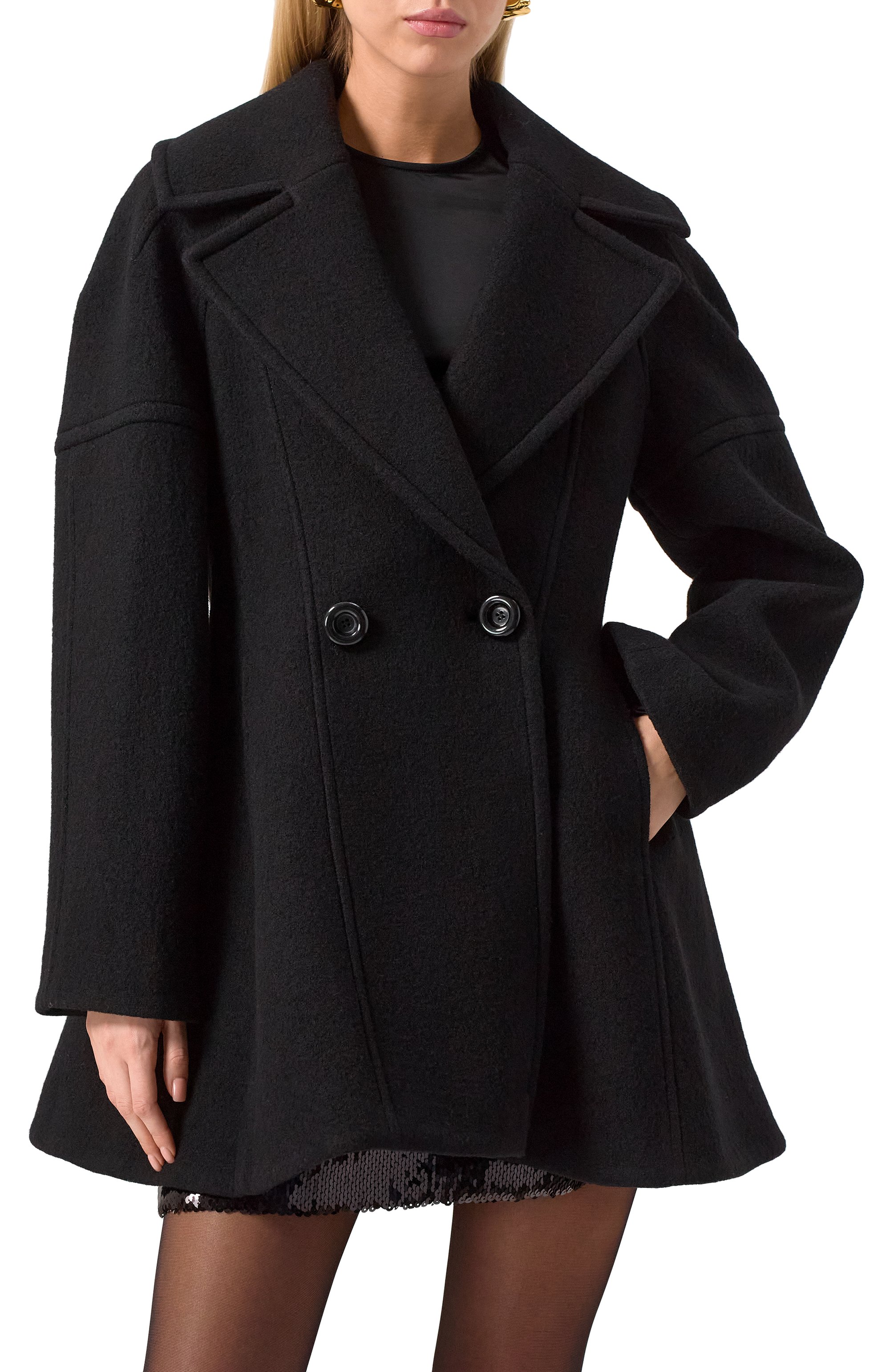 Шерстяное полупальто NINA RICCI, арт. 24ACMA002WV0321, фото 3