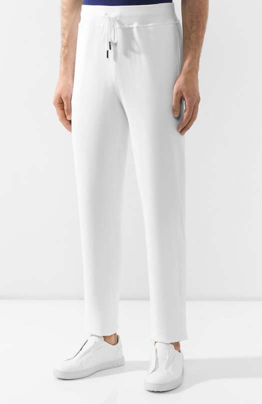 

Хлопковые брюки Kiton, Белый