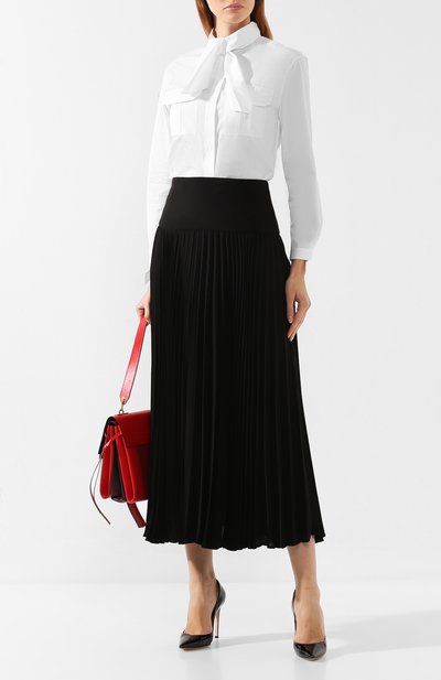 Хлопковая блузка GIORGIO ARMANI, арт. 9WHCCZ31/TZ350, фото 2